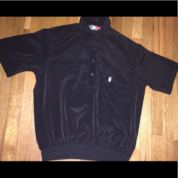Retro D’Accord Black Polyester Polo - Picture 2 of 2